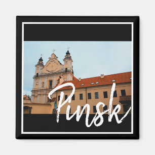 Íman Magnet da Arquitetura da Igreja de Pinsk na Bielor
