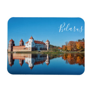Íman Magnet da Arquitetura do Castelo de Belarus Mir