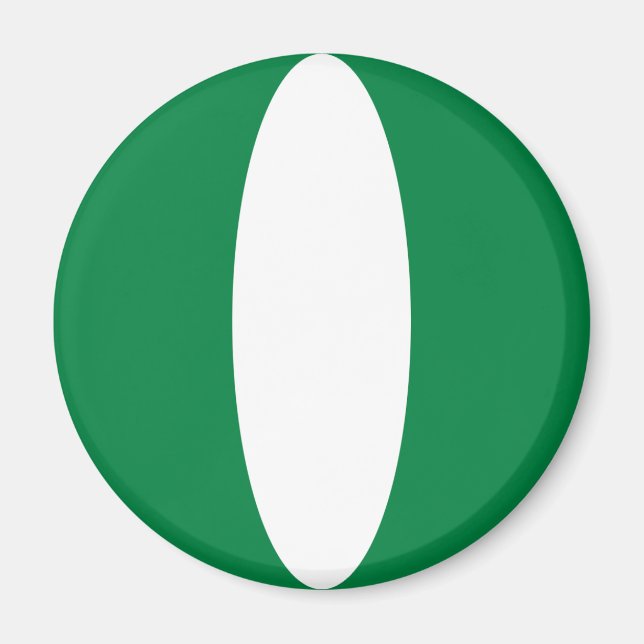 Íman Magnet da Bandeira de Pesca da Nigéria (Frente)