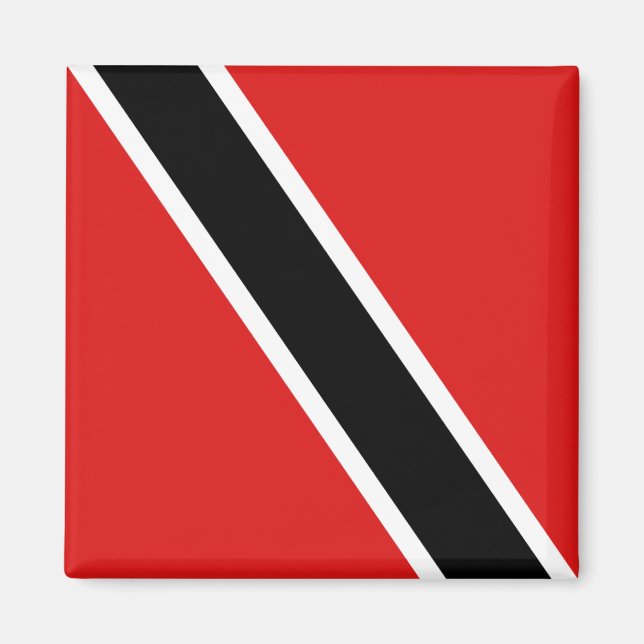 Íman Magnet da Bandeira de Trinidad e Tobago (Frente)
