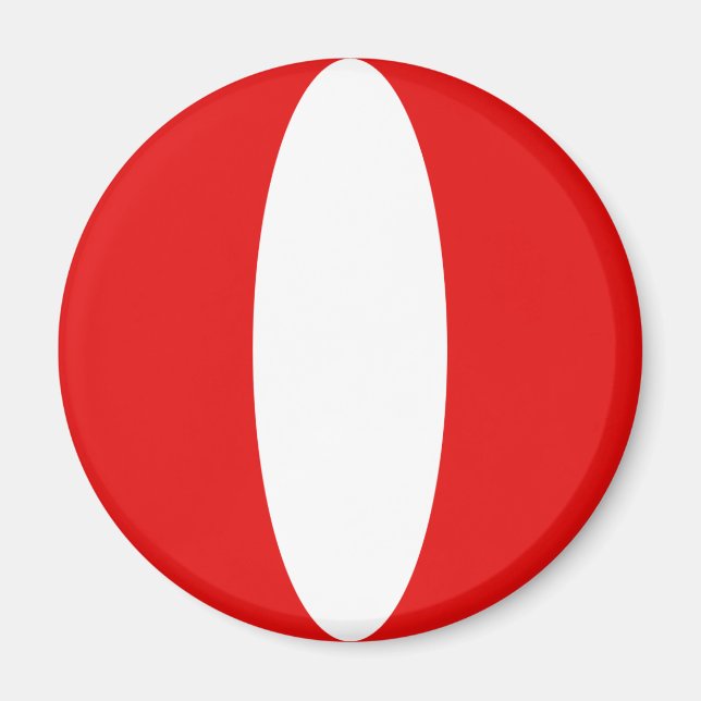 Íman Magnet da Bandeira do Peru (Frente)