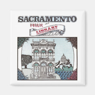 Íman Magnet da Biblioteca Pública de Sacramento