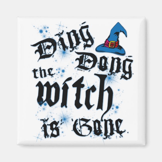 Íman Magnet da Bruxa Ding-Dong (Frente)