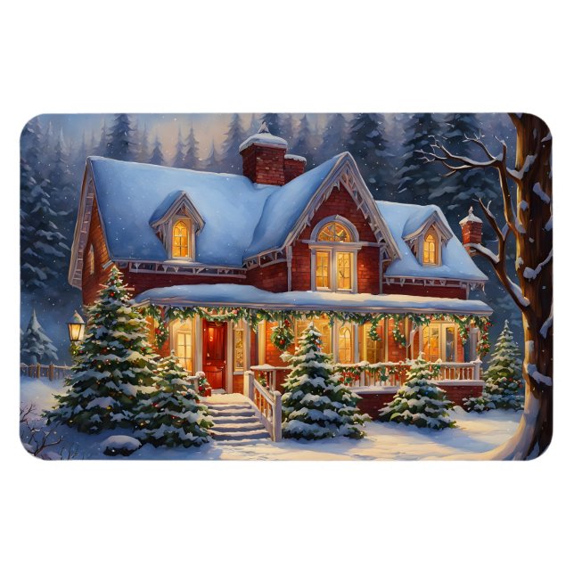 Íman Magnet da Casa de Natal (Horizontal)