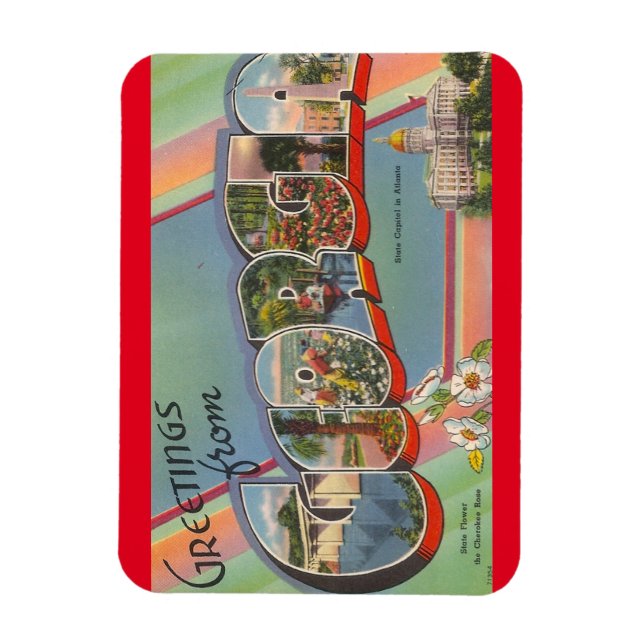 Íman Magnet da Geórgia (Vertical)