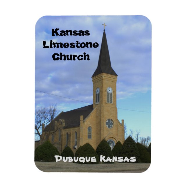 Íman Magnet da igreja de Kansas Limestone (Vertical)