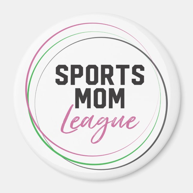 Íman Magnet da Liga Esportiva da Mãe (Frente)