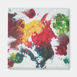 Íman Magnet da Paleta Vermelha de Pintura de Petróleo