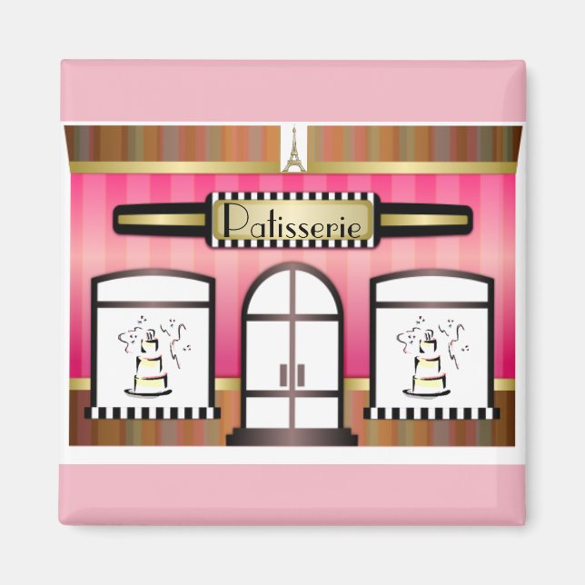 Íman Magnet da Patisserie Francesa (Frente)
