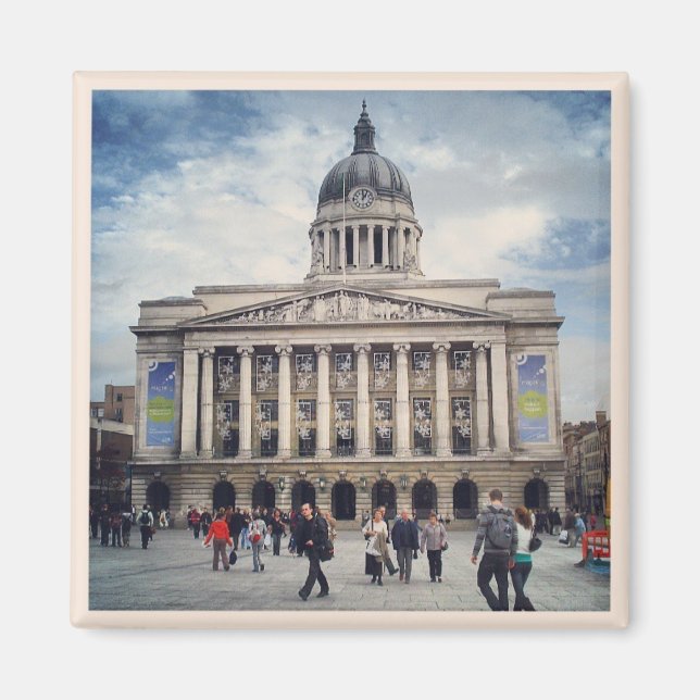 Íman Magnet da praça do mercado de Nottingham (Frente)