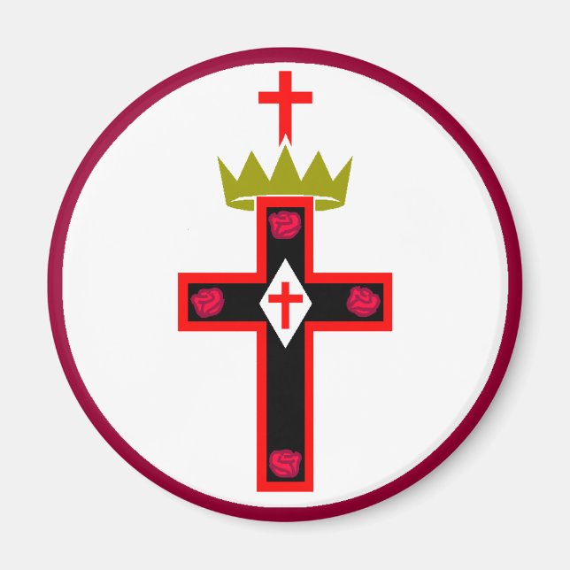 Íman Magnet da Sociedade Rosicruciana Masonic (Frente)