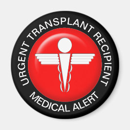Íman Magnet de Alerta Médico - Destinatário do Transpla