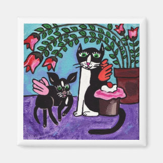 Íman Magnet de Amigos do Anjo do cupcake