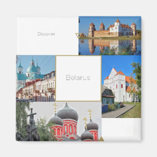 Íman Magnet de Arquitetura das Igrejas de Belarus Mir C