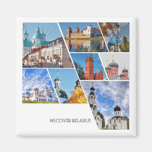 Íman Magnet de Arquitetura das Igrejas de Belarus Mir C