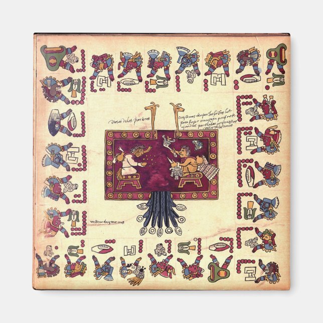 Íman Magnet de Arte Aztec (Frente)