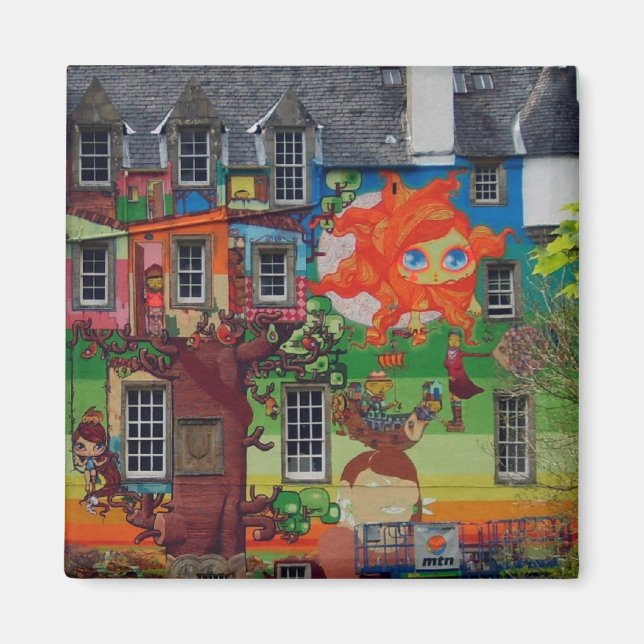 Íman Magnet de Arte Brasileira do Castelo Kelburn (Frente)