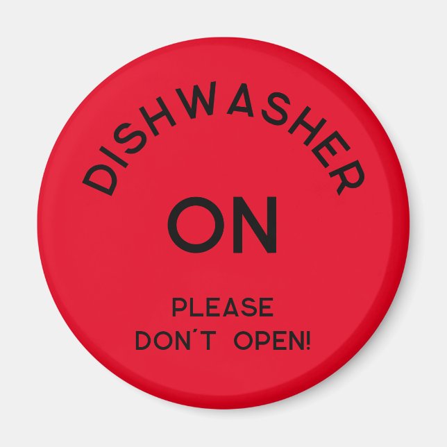 Íman Magnet de Avisos do Office Dishwasher (Frente)