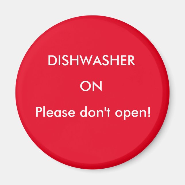 Íman Magnet de Avisos do Office Dishwasher (Frente)