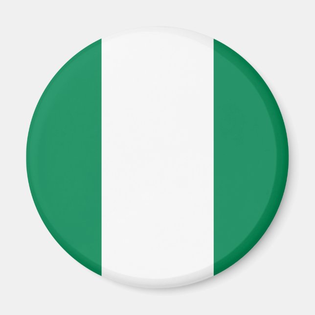 Íman Magnet de Bandeira da Nigéria (Frente)