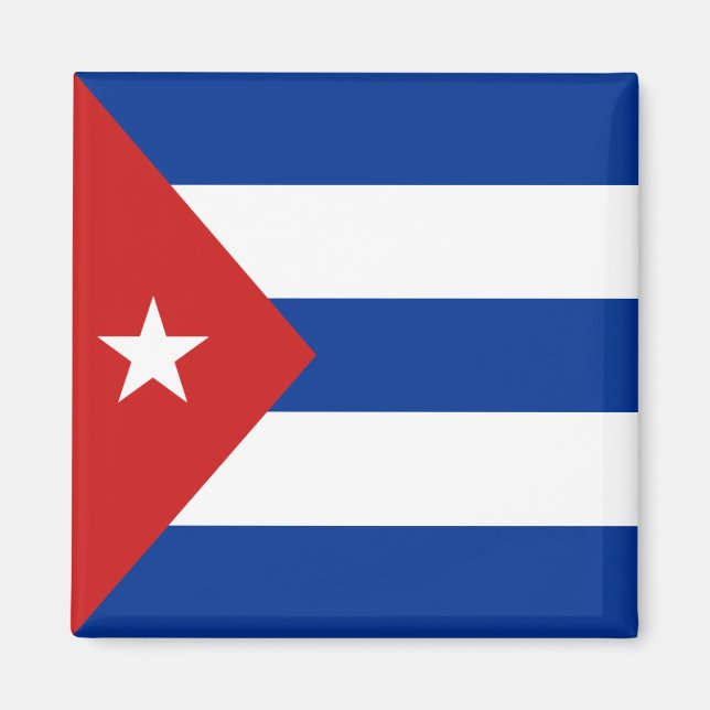 Íman Magnet de Bandeira de Cuba (Frente)