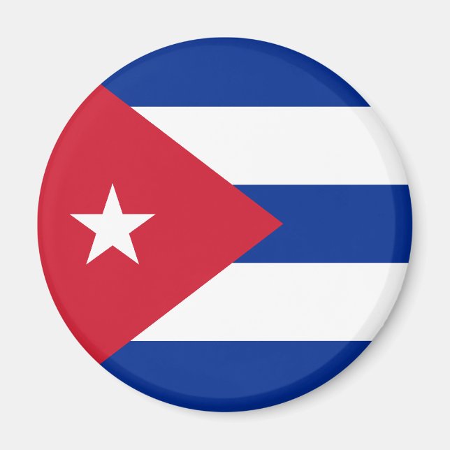 Íman Magnet de Bandeira de Cuba (Frente)