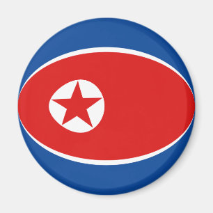 Íman Magnet de Bandeira de Fisheye, Coreia do Norte