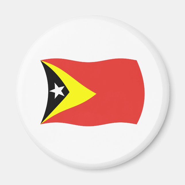 Íman Magnet de Bandeira de Timor Leste (Frente)