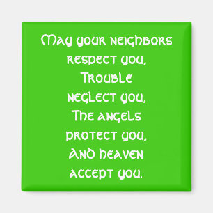 Íman Magnet de Bênção Irlandesa