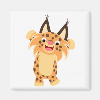 Íman Magnet de Bobcat, um cartoon bonito e punky