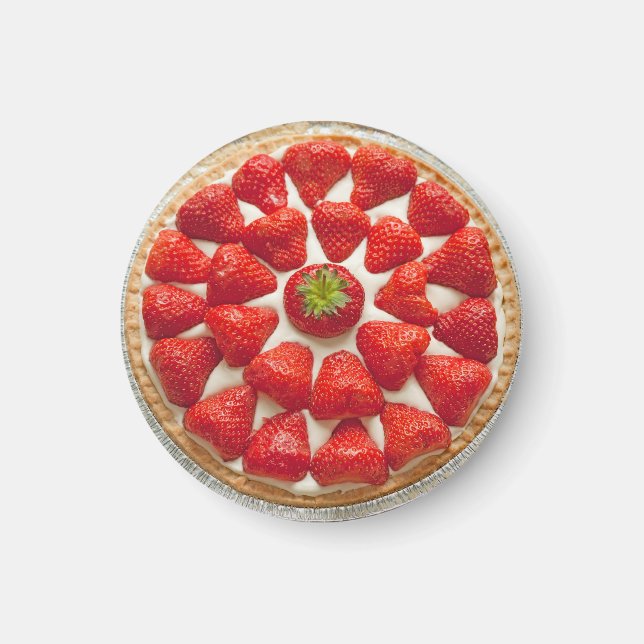 Íman Magnet De Bolo De Morango (Frente)