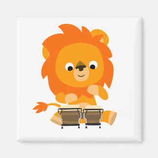 Íman Magnet De Bongos De Pagamento De Leão De Cartoon B