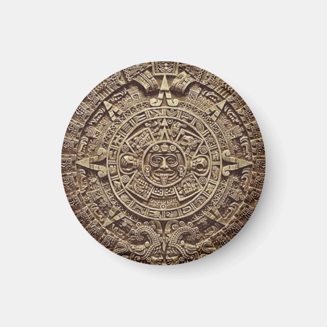Íman Magnet de Calendário Mayan (Frente)