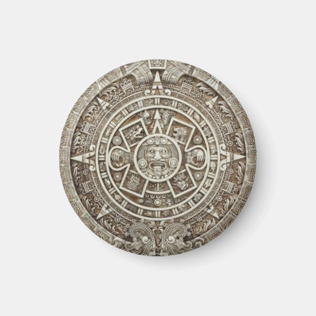Íman Magnet de Calendário Mayan (Frente)