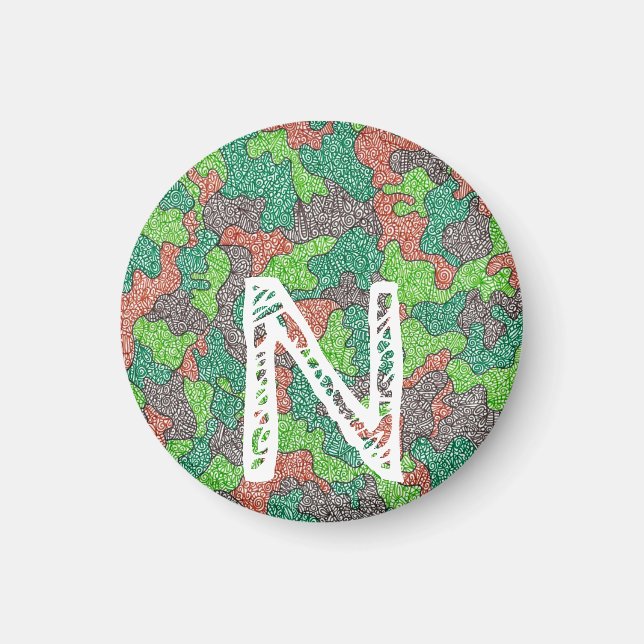 Íman Magnet de Camoflauge Personalizado (Frente)