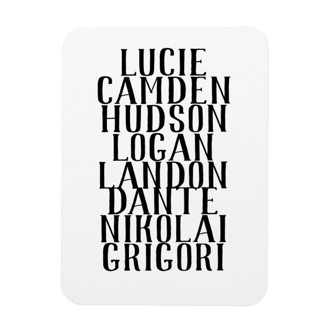 Íman Magnet de Caractere de Melhores Desejos (Vertical)