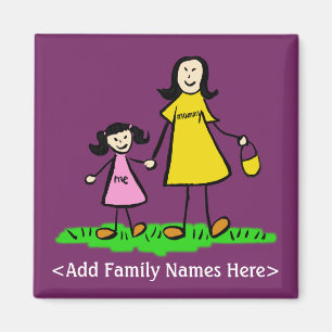 Íman Magnet de Caracteres Personalizados da Família M