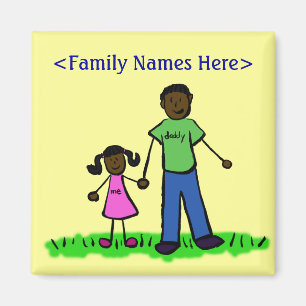Íman Magnet de Caracteres Personalizados da Família Pa