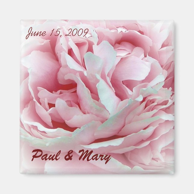 Íman Magnet de Casamento Personalizável (Frente)