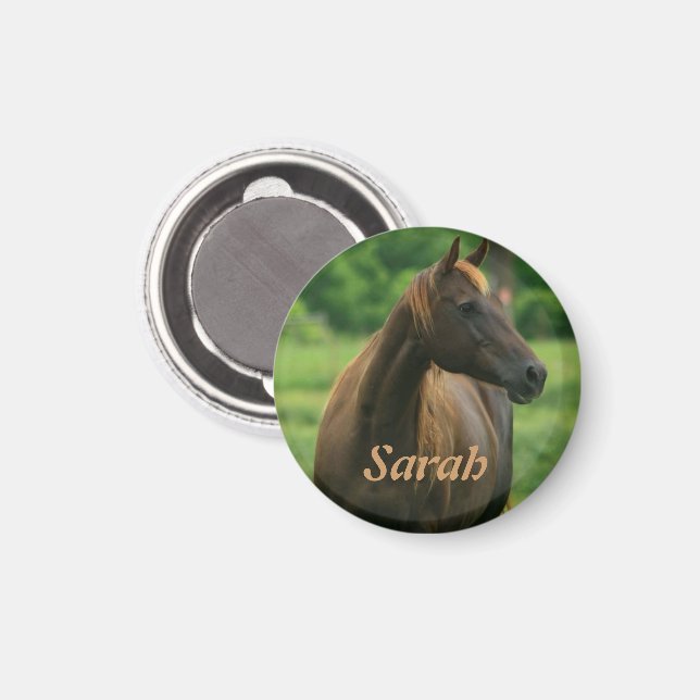 Íman Magnet de Cavalo Personalizado (Front/Back)