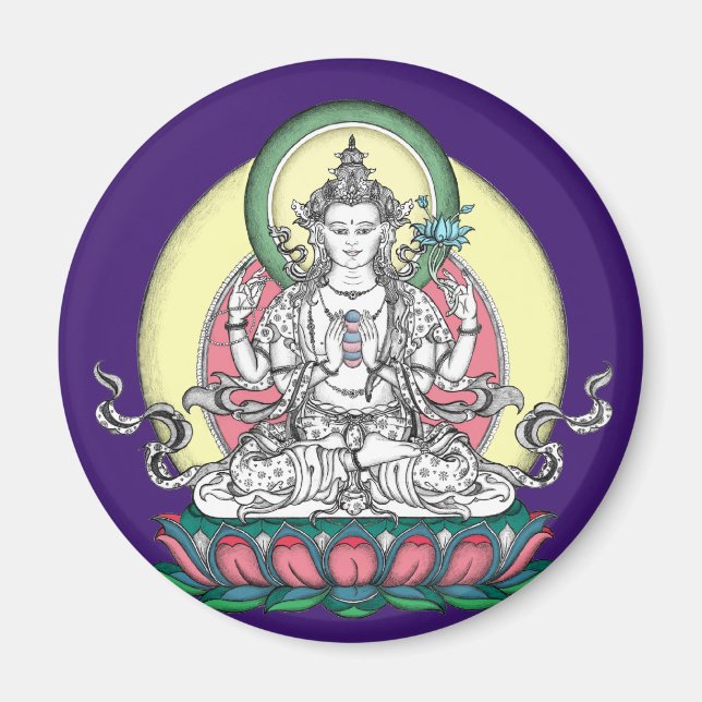 Íman MAGNET de Chenrezig / Avalokiteshvara (Frente)
