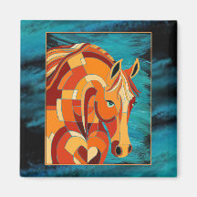 Magnet de Chestnut Horse