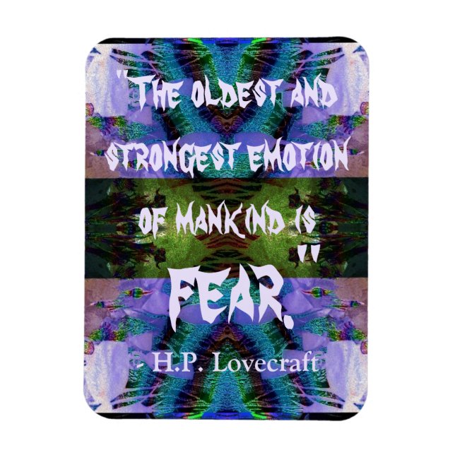 Íman Magnet de citação de Lovecraft H.P. (Vertical)
