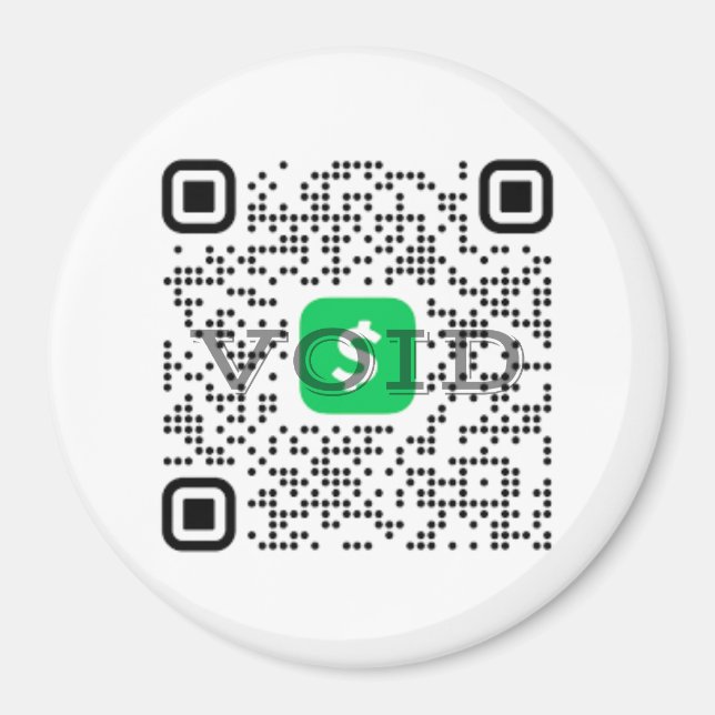 Íman Magnet de Código QR de Aplicativo de Caixa Persona (Frente)