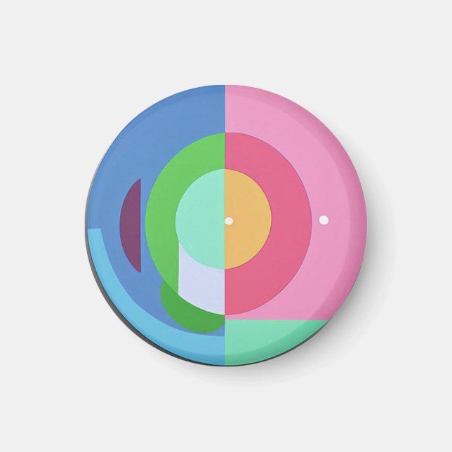 Íman Magnet de Cores de Verão (Frente)