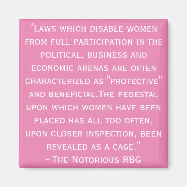 Íman Magnet de cotação RBG notório (Frente)