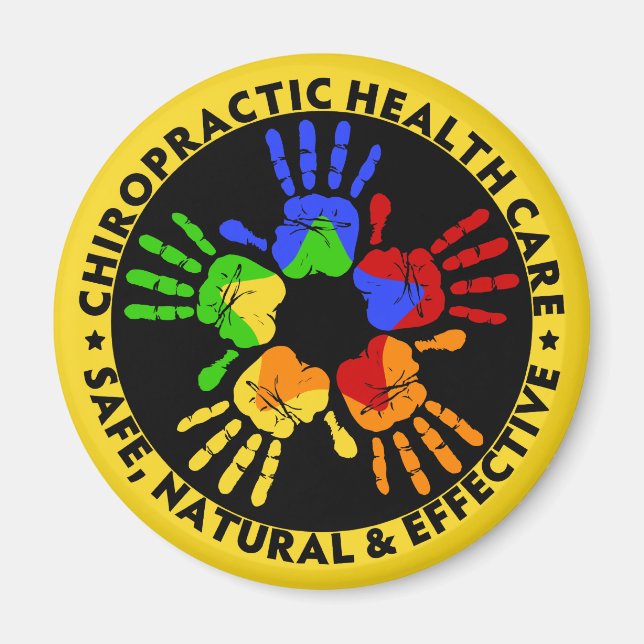 Íman Magnet de Cuidados de Saúde Chiro (Frente)