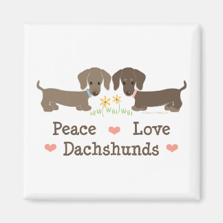Íman Magnet de Dachshances Peace Love
