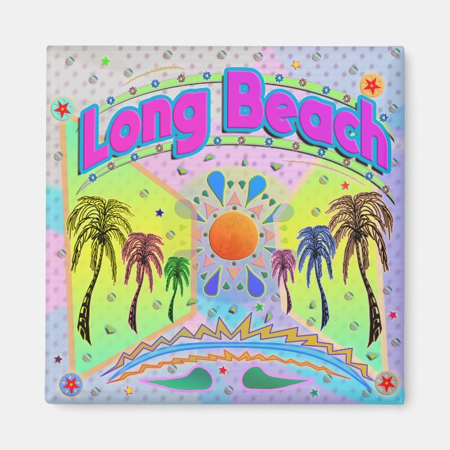 Íman Magnet de Desejo de Calm em Long Beach (Frente)