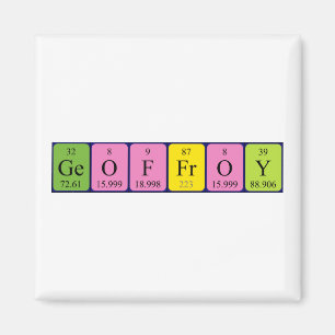 Íman Magnet de designação periódica da mesa Geoffroy